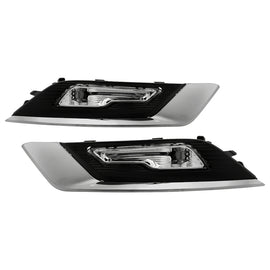 Spyder 17-18 Ford Fusion OEM Full LED Fog Lights w/Switch - Clear (FL-FFUS17-LED-C)