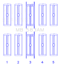 Load image into Gallery viewer, King Engine Bearings Ford 239/256/272/292 (Size .030) Crankshaft Main Bearing Set
