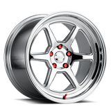 Kansei K14X Roku 18x9.5in / 5x114.3 BP / 38mm Offset / 73.1mm Bore - Chrome Wheel