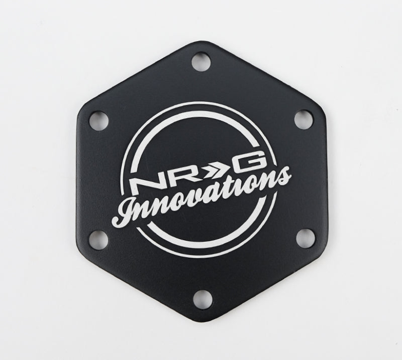 NRG Carbon Fiber w/ Red Texalium Fabrics Horn Delete Button Circular Logo Front/ Back