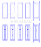 King 91-04 Nissan 146CI/2.4L KA24DE L4 / 89-97 146CI/2.4L KA24E L4  (Size +0.5) Main Bearing Set