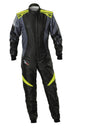 OMP KS-2X ART SUIT FIA 8877-2022 - FOR KIDS BLACK / FLUO YELLOW SZ 160