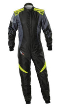 Load image into Gallery viewer, OMP KS-2X ART SUIT FIA 8877-2022 BLACK / FLUO YELLOW SZ 50