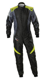 OMP KS-2X ART SUIT FIA 8877-2022 - FOR KIDS BLACK / FLUO YELLOW SZ 140
