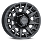 Raceline 873B Backcountry Trailer 15x5in / 5x4.5 BP / 0mm Offset / 3.19mm Bore - Satin Black