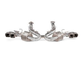 Akrapovic 2020 Chevrolet Corvette Stingray (C8) OPF/GPF Slip-On Line (Titanium) w/ Titanium Tips