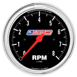 AutoMeter 3-3/8in (85.7mm) Tach 0-8,000 RPM 4/6/8 Cyl In-dash Mopar Direct Connection