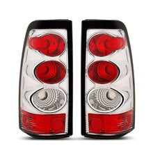 Load image into Gallery viewer, Raxiom 03-06 Chevrolet Silverado 1500 Fleetside Axial Series Tail Lights- Chrome- Red/Clear Lens