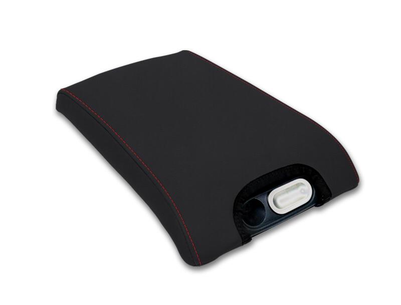 PRP 10-14 Ford Raptor Center Console Cover - Black with Red Stitch