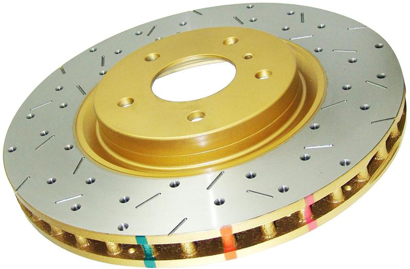 DBA 07-13 BMW 335i Rear 4000 Series Drilled & Slotted Rotor w/Black Hat