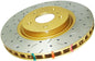 DBA 07-13 BMW 335i Rear 4000 Series Drilled & Slotted Rotor w/Black Hat