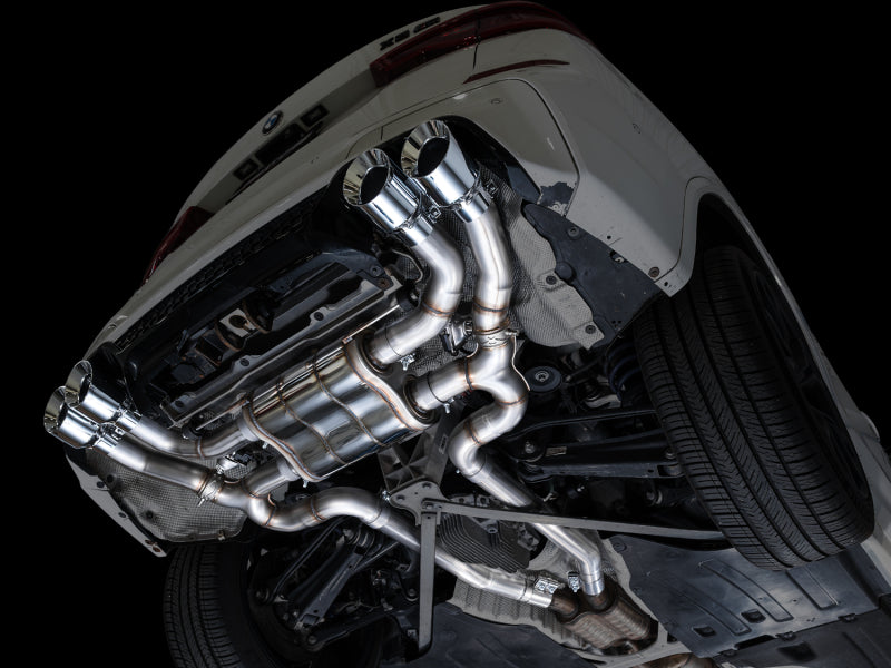 AWE Tuning 20-25 BMW X3 M/M Comp (F97) AWD SwitchPath Axle-back Exhaust - Chrome Silver Tips