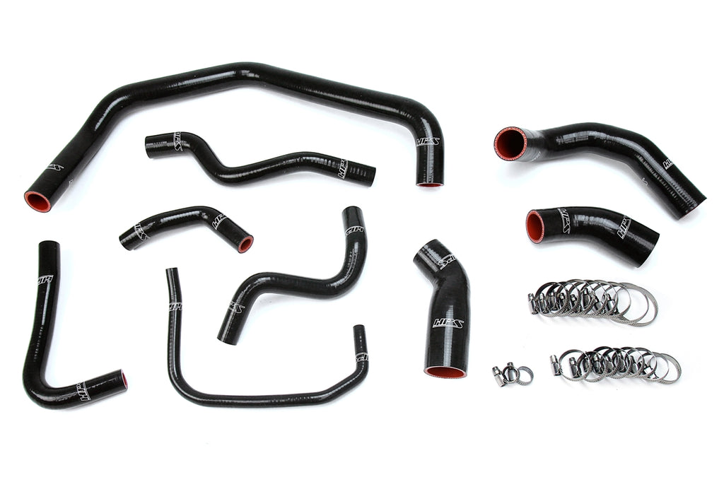 HPS Performance Silicone Hose Kit - Heater Hose 57-1728-BLK