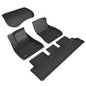 3D MAXpider 2018-2019 Tesla Model 3 Kagu 1st & 2nd Row Floormats - Black