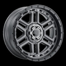 Load image into Gallery viewer, Weld Off-Road Crux 22x10in / 6x135 BP / ET -18 / 106.1mm Bore - Satin Gunmetal / Satin Black Wheel