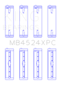 King Engine Bearings Nissan VR38DETT (Size .026) pMaxKote Performance Main Bearing Set