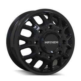 Mayhem 8107D Cogent Dually 17x6.5 / 8x165.1 BP / 125mm Offset / 121.3mm Hub Gloss Black Wheel