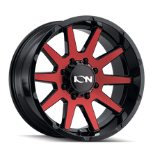 Load image into Gallery viewer, ION Type 143 20x9 / 8x170 BP / 18mm Offset / 125.2mm Hub Gloss Black/Red Machined Wheel