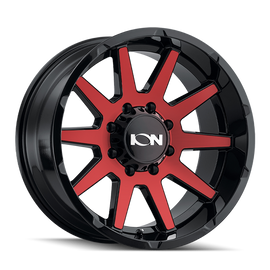 ION Type 143 20x9 / 8x170 BP / 18mm Offset / 125.2mm Hub Gloss Black/Red Machined Wheel
