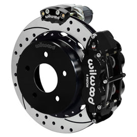 Wilwood 88-98 GM C1500 Superlite Rear Elec. Parking Brake Kit 14in SRP Rotor 3.25in Offset - Blk