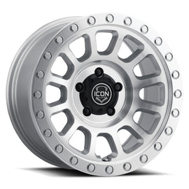 ICON Hulse 18x9 6x5.5 25mm Offset 6in BS Silver Machined