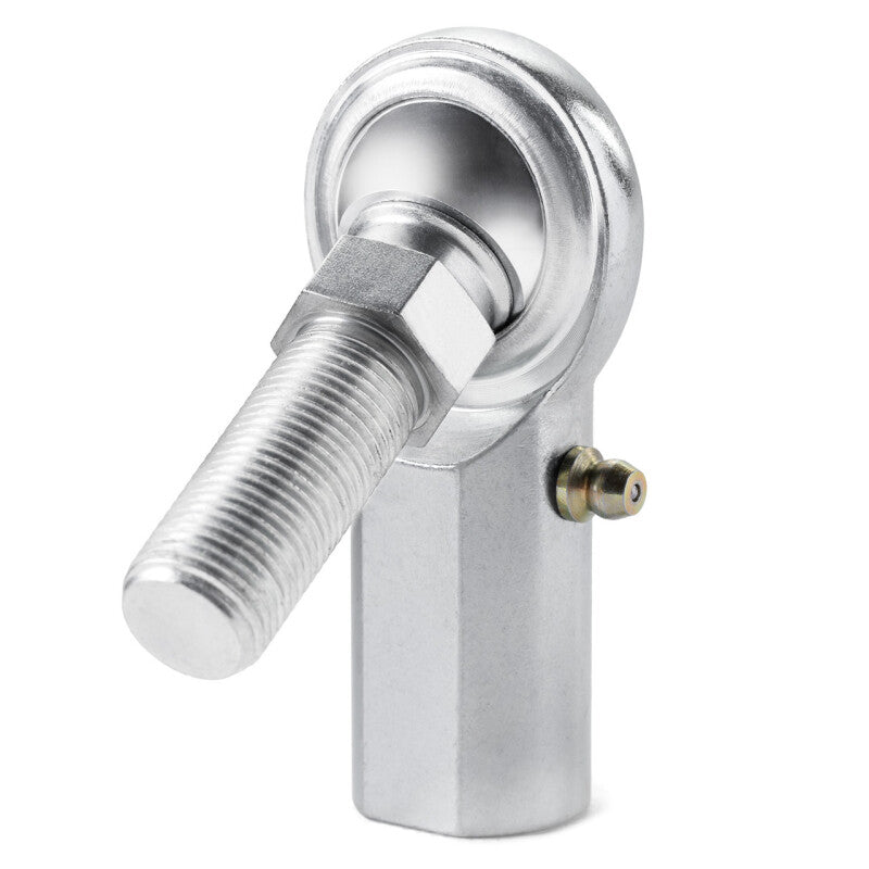 QA1 C Series 2-Pc Rod End - Female/Right Hand - .4375in Bore x 7/16-20 w/Stud & Zerk - Carbon Steel
