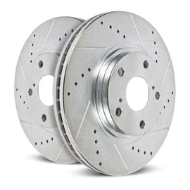 Power Stop 75-77 Pontiac Ventura Front Drilled & Slotted Rotor - Pair