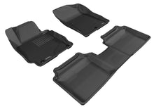 Load image into Gallery viewer, 3D MAXpider 2011-2013 Hyundai Elantra Kagu 1st &amp; 2nd Row Floormats - Black