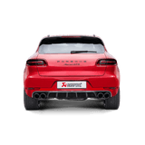 Akrapovic 2014 Porsche Macan Turbo (95B) Evolution Line Cat Back (Titanium) w/ Carbon Fiber Tips