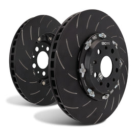 EBC Racing 17-24 Tesla Model 3 AWD Dual Electric Motor Front 380mm 2 Pc Rotor Replacement (Pair)