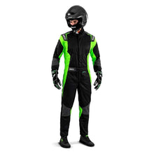 Load image into Gallery viewer, Sparco Suit Futura Small Black/Green (Size 66)