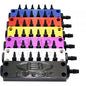 BLOX Racing 6-Port Billet Aluminum Black Universal with Fittings and Plugs