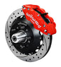 Wilwood 65-68 Chevy Impala W/ Drum Spindle- FNSL6R - 12.88 in VentedGT Rotor Drilled Red