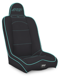 PRP Daily Driver High Back Suspension Seat- Black/Teal Vinyl