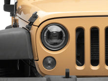 Load image into Gallery viewer, Raxiom 07-08 Jeep Wrangler JK Hi Output LED Headlights/Angel Eye DRL- Black Housing- Clear Lens