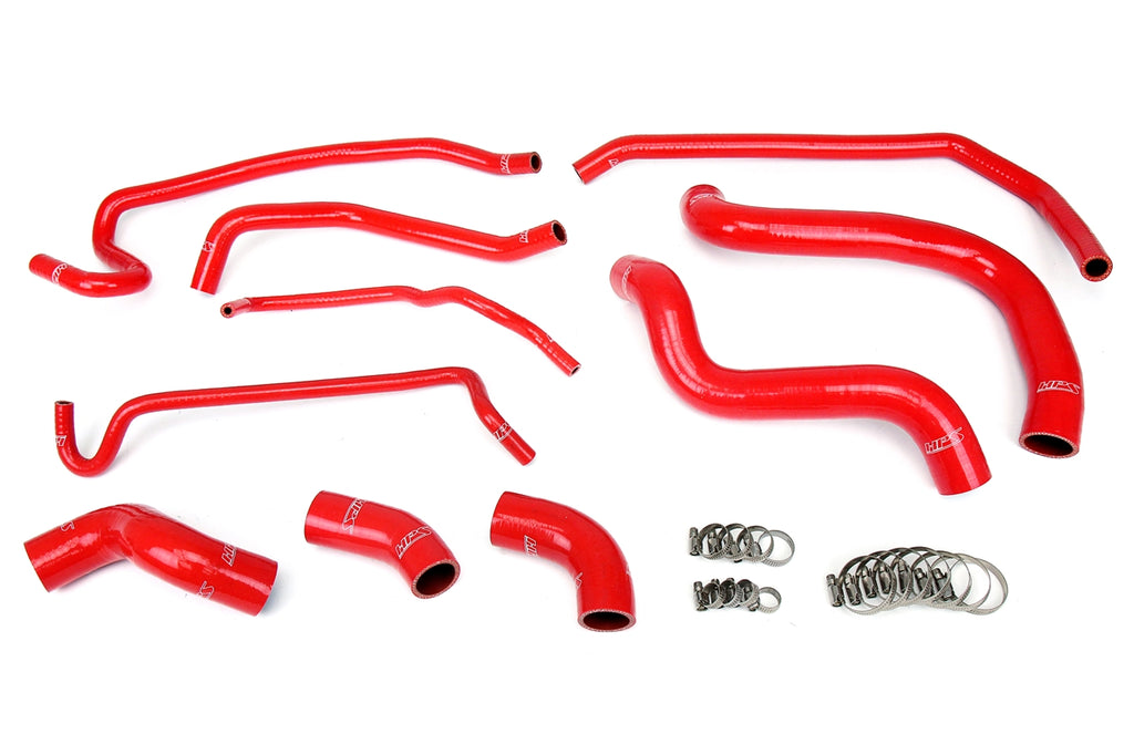 HPS Performance Silicone Hose Kit - Radiator and Heater Hose 57-1429-RED