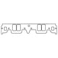 Cometic Chevrolet Gen-1 Small Block V8 .043in CFM-20 Intake Manifold Gasket Set - Brodix WP247 Head