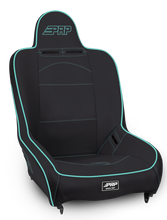 Load image into Gallery viewer, PRP Premier High Back Suspension Seat- Black/Teal Vinyl