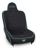 PRP Premier High Back Suspension Seat- Black/Teal Vinyl