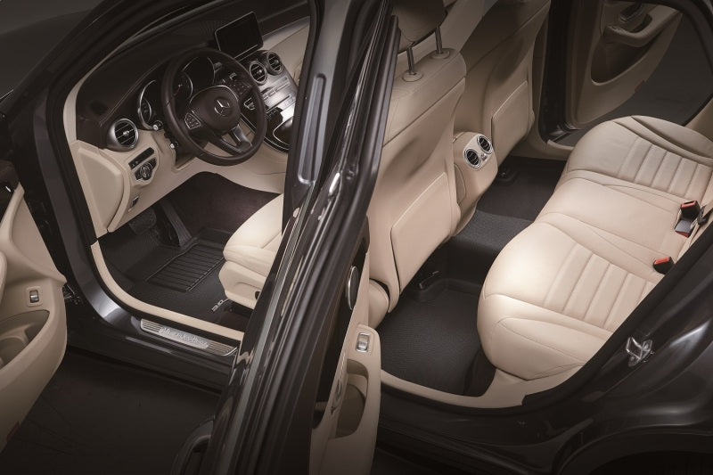 3D MAXpider 2018-2020 Kia Stinger Awd Kagu 1st & 2nd Row Floormats - Black
