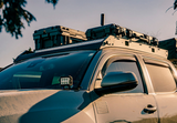 Cali Raised 05-23 Toyota Tacoma Premium Roof Rack - 42 In White Dual Row Spotam/No Switch/No Ligh