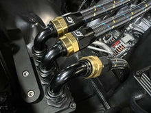 Load image into Gallery viewer, GReddy AN04 STRAIGHT HOSE END SWIVEL BLACK/GOLD ANODIZED