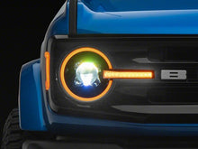 Load image into Gallery viewer, Raxiom 21-26 Ford Bronco LED Halo Headlights with Amber Backlight- Black Housing- Clear Lens