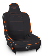 Load image into Gallery viewer, PRP Premier High Back Suspension Seat- Black/Orange Vinyl