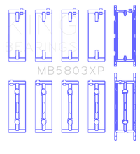 Load image into Gallery viewer, King Engine Bearings BMW S65B40A Crankshaft Main Bearings Set of 5