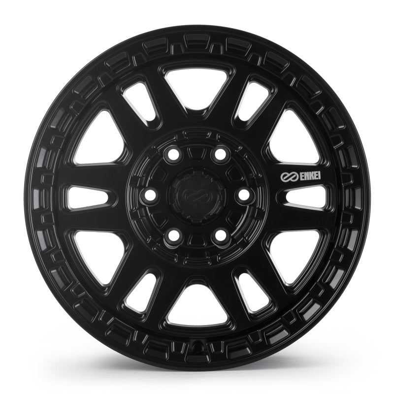 Enkei Trail-Tracker 18x9 / 6x139.7 BP / ET-12 / 106.1mm Bore - Matte Black Wheel
