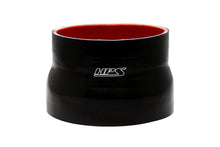 Load image into Gallery viewer, HPS 4" - 4-1/2" ID , 6" Long High Temp 4-ply Reinforced Silicone Reducer Coupler Hose Black (102mm - 114mm ID , 152mm Length)