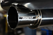 Load image into Gallery viewer, GReddy Titanium Trust PE-TR Tip L 110MM x 115MM - Titanium Burnt Finish