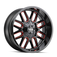 Load image into Gallery viewer, Mayhem 8107 Cogent 22x10 / 8x165.1 BP / -19mm Offset / 130.8mm Hub Gls Blk Mill Prism Red Wheel