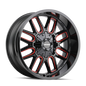 Mayhem 8107 Cogent 22x10 / 8x165.1 BP / -19mm Offset / 130.8mm Hub Gls Blk Mill Prism Red Wheel